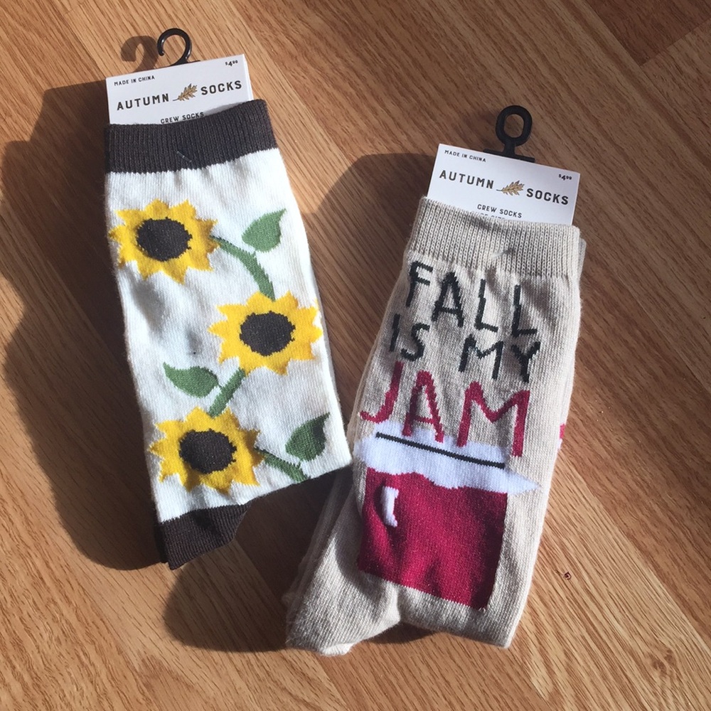 2 Autum Crew Socks